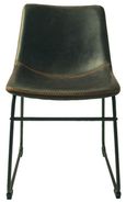 2 x Fremont Grey Vintage Leather Dining Chair