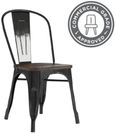 2 x Frio Black Dining Chair - C001101UK