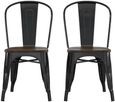 2 x Frio Black Dining Chair - C001101UK