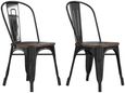 2 x Frio Black Dining Chair - C001101UK