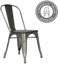 2 x Frio Gun Metal Dining Chair - C001105UK