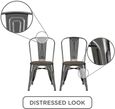 2 x Frio Gun Metal Dining Chair - C001105UK