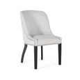 Gower Dining Chair - Light Grey Fabric - Set of 2