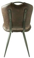 2 x Gustavia Chestnut Vintage Leather Dining Chair