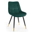 Hadid Dining Chair - Set of 2 - Green Velvet Fabric