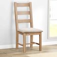 Hayley Dining Chair - Ladder Back - Set of 2 - Oak