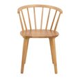 Ida Dining Chair - Set of 2 - Oak - Spindle Curved Back