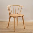 Ida Dining Chair - Set of 2 - Oak - Spindle Curved Back
