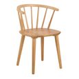 Ida Dining Chair - Set of 2 - Oak - Spindle Curved Back