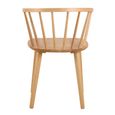 Ida Dining Chair - Set of 2 - Oak - Spindle Curved Back