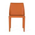 Jessica Dining Chair - Orange Leather - Set of 2
