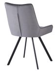 2 x Jessie Grey Fabric Dining Chair