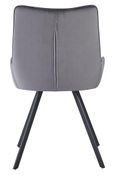2 x Jessie Grey Fabric Dining Chair