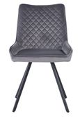 2 x Jessie Grey Fabric Dining Chair