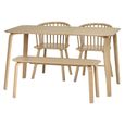 Kaito Dining Chair - Set of 2 - Curved - Oak