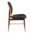 Kenso Dining Chair - Set of 2 - Black Leather