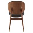 Kenso Dining Chair - Set of 2 - Black Leather