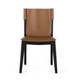 Kinley Dining Chair - Brown Leather - Set of 2