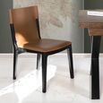 Kinley Dining Chair - Brown Leather - Set of 2