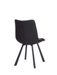 2 x Laketon PU Vintage Black Dining Chair