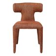 Milo Dining Chair - Set of 2 - Brown Fabric
