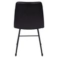 Robinson Dining Chair - Set of 2 - Charcoal Leather