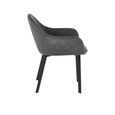 Lima Dining Chair - Set of 2 - Grey Fabric