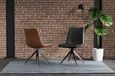 2 x Livia Black Leather Dining Chair