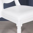 Louis Oval Back Dining Chair - Set of 2 - White