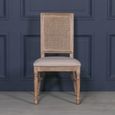 Louise Wood and Rattan Back Dining Chair - Set of 2