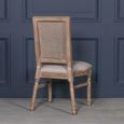 Louise Wood and Rattan Back Dining Chair - Set of 2