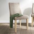 Luna Dining Chair - Set of 2 - Beige Fabric