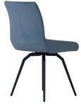 Malcom Dining Chair - Swivel - Set of 2 - Blue Fabric