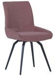 Malcom Dining Chair - Swivel - Set of 2 - Pink Fabric