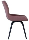 Malcom Dining Chair - Swivel - Set of 2 - Pink Fabric