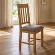 Mallory Slatted Back Dining Chair - Set of 2 - Oak