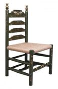 2 x Meerut Green Fountain Design Wooden Dining Chair