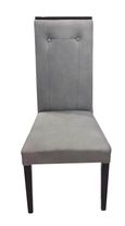 2 x Milo Grey Fabric Dining Chair