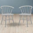 Modena Dining Chair - Set of 2 - Spindle Back - Grey