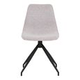 Monaco Dining Chair - Set of 2 - Grey - Boucle Fabric - Swivel