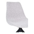 Monaco Dining Chair - Set of 2 - Grey - Boucle Fabric - Swivel