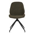 Monte Carlo Dining Chair - Set of 2 - Green - Boucle Fabric - Swivel