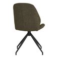 Monte Carlo Dining Chair - Set of 2 - Green - Boucle Fabric - Swivel