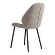 Monte Carlo Dining Chair - Set of 2 - Stone - Fabric