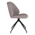 Monte Carlo Dining Chair - Set of 2 - Stone - Fabric - Swivel