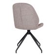 Monte Carlo Dining Chair - Set of 2 - Stone - Fabric - Swivel
