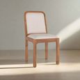 Monza Dining Chair - Set of 2 - Natural Acacia Wood