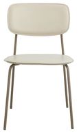 2 x Esa Beige Faux Leather Dining Chair