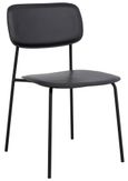2 x Esa Black Faux Leather Dining Chair