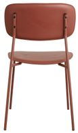 2 x Esa Rust Red Faux Leather Dining Chair